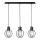Hanglamp aan een koord AURA 3xE27/60W/230V zwart