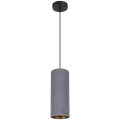 Hanglamp aan een koord AVALO 1xE27/60W/230V grijs