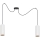 Hanglamp aan een koord AVALO 2xE27/60W/230V wit