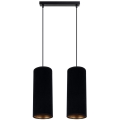 Hanglamp aan een koord AVALO 2xE27/60W/230V zwart