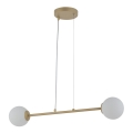 Hanglamp aan een koord BALANS 2xG9/12W/230V goud