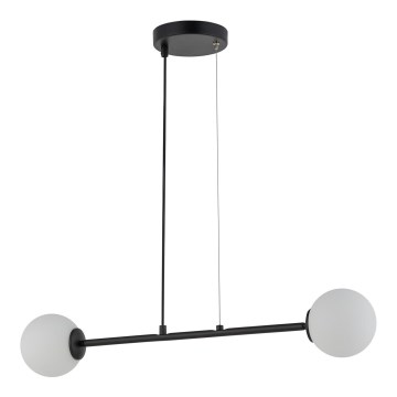 Hanglamp aan een koord BALANS 2xG9/12W/230V zwart