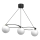 Hanglamp aan een koord BALLO 3xE27/15W/230V zwart/wit