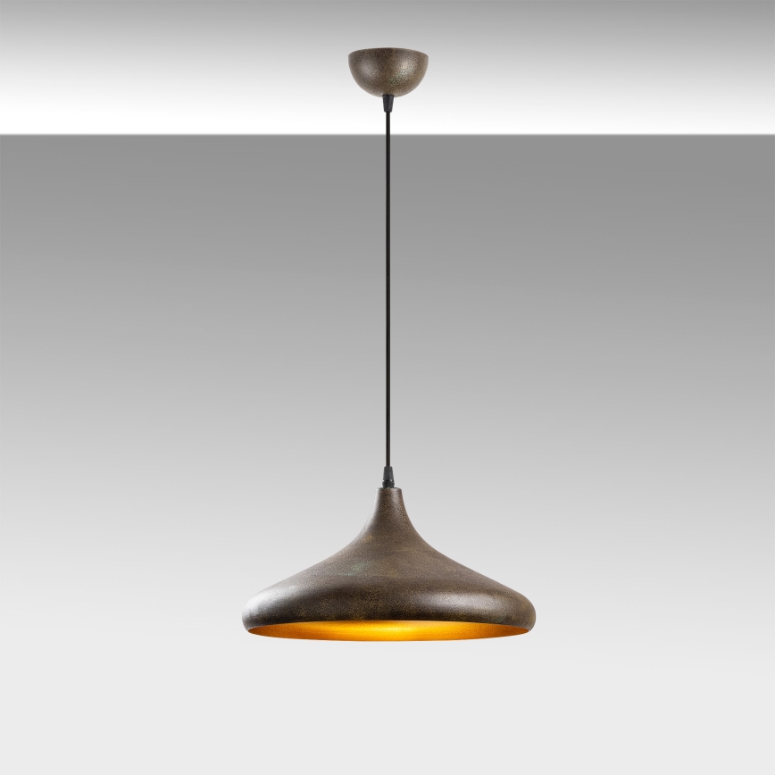 Hanglamp aan een koord BAREK 1xE27/40W/230V grijs