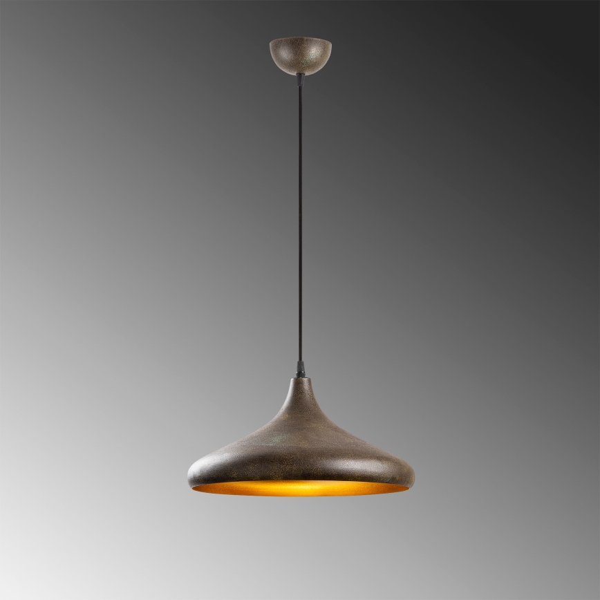 Hanglamp aan een koord BAREK 1xE27/40W/230V grijs
