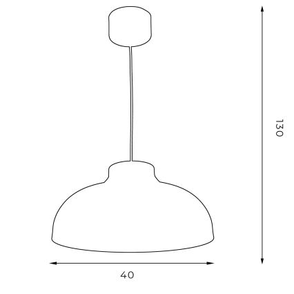 Hanglamp aan een koord BASCA 1xE27/60W/230V