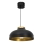 Hanglamp aan een koord BASCA 1xE27/60W/230V zwart/gouden