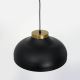 Hanglamp aan een koord BASCA 1xE27/60W/230V zwart/gouden
