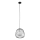 Hanglamp aan een koord BELL 1xG9/12W/230V diameter 24 cm zwart/glanzend chroom