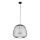 Hanglamp aan een koord BELL 1xG9/12W/230V diameter 33 cm zwart/glanzend chroom