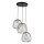 Hanglamp aan een koord BELL 3xG9/12W/230V zwart/goud