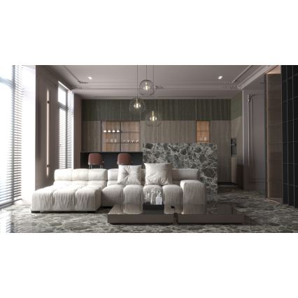 Hanglamp aan een koord BELL 3xG9/12W/230V zwart/goud