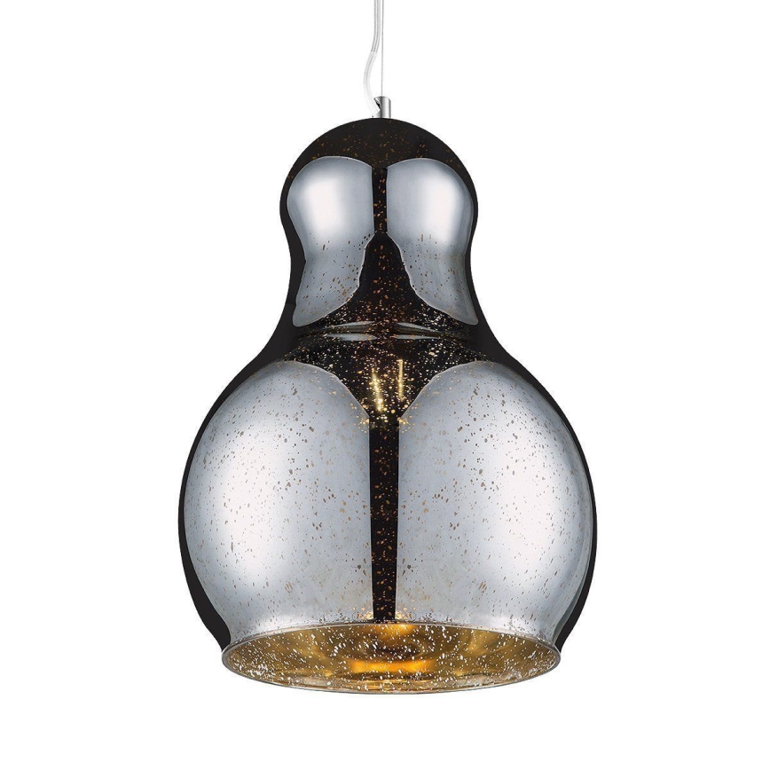 Hanglamp aan een koord BELLO 1xE27/60W/230V diameter 30 cm chroom