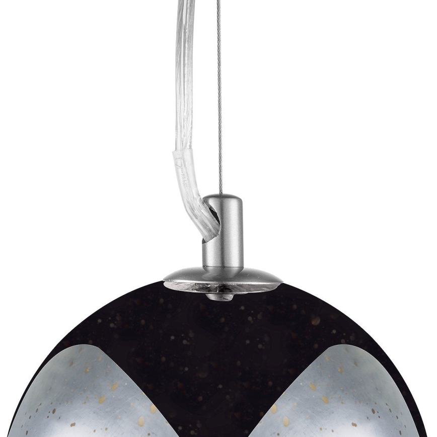 Hanglamp aan een koord BELLO 1xE27/60W/230V diameter 30 cm chroom