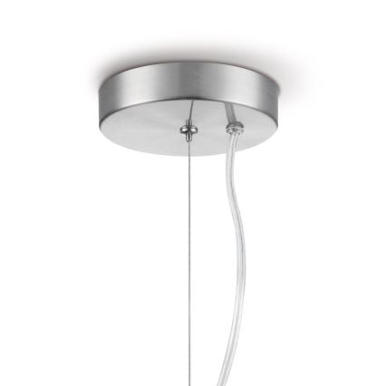 Hanglamp aan een koord BELLO 1xE27/60W/230V diameter 30 cm chroom