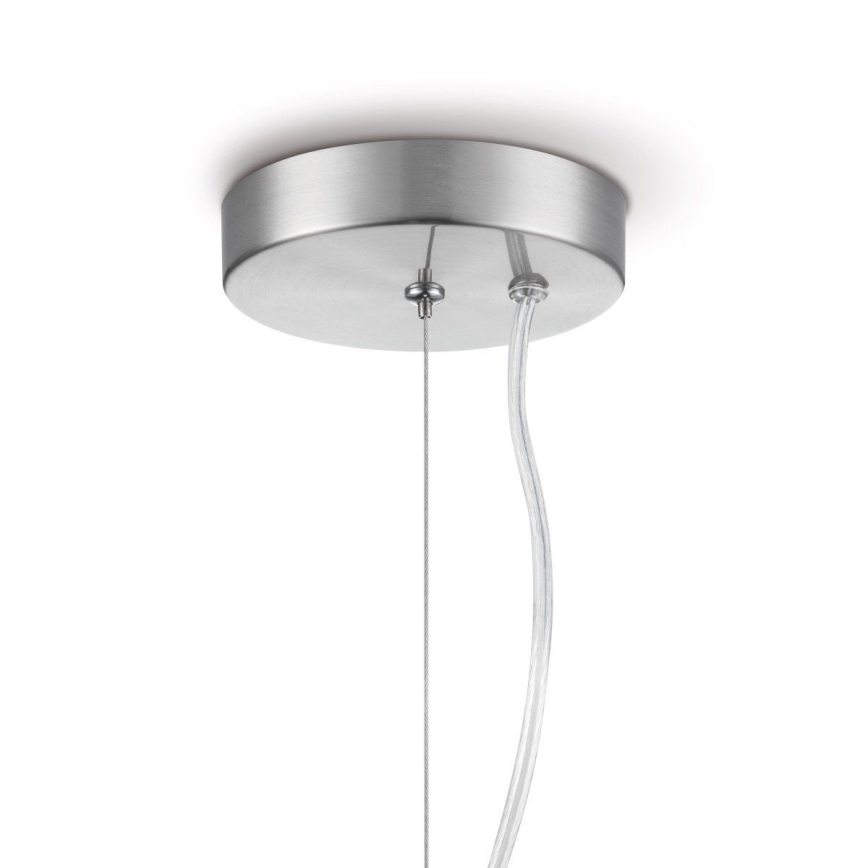 Hanglamp aan een koord BELLO 1xE27/60W/230V diameter 30 cm chroom
