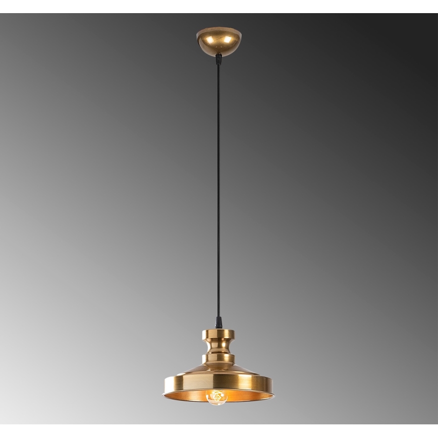 Hanglamp aan een koord BERCESTE 1xE27/40W/230V goud
