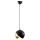 Hanglamp aan een koord BERCESTE 1xE27/40W/230V zwart/goud