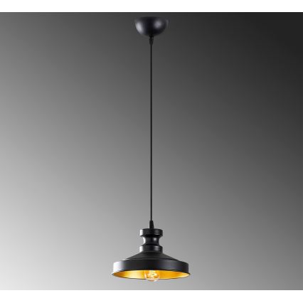 Hanglamp aan een koord BERCESTE 1xE27/40W/230V zwart