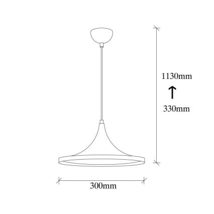 Hanglamp aan een koord BERCESTE 1xE27/40W/230V zwart