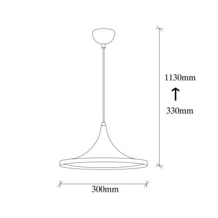 Hanglamp aan een koord BERCESTE 1xE27/40W/230V zwart