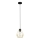 Hanglamp aan een koord BERGEN 1xE27/60W/230V zwart/gouden