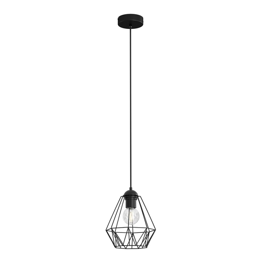 Hanglamp aan een koord BERGEN 1xE27/60W/230V zwart