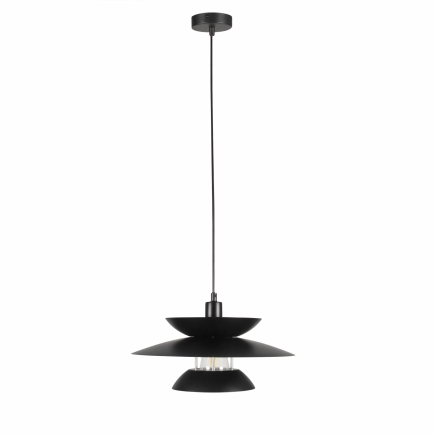 Hanglamp aan een koord BERIT 1xE27/20W/230V zwart