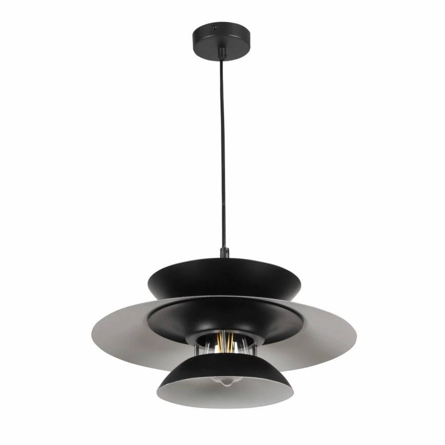 Hanglamp aan een koord BERIT 1xE27/20W/230V zwart