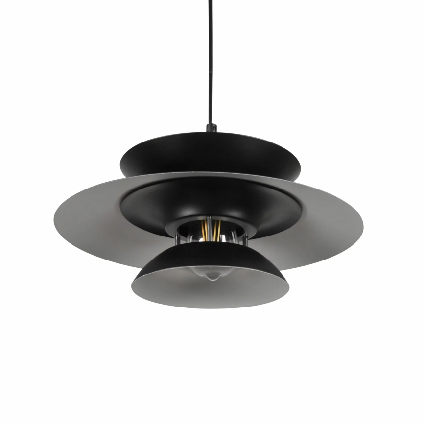 Hanglamp aan een koord BERIT 1xE27/20W/230V zwart