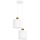 Hanglamp aan een koord BIZO 2xE27/60W/230V wit/goud