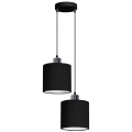 Hanglamp aan een koord BIZO 2xE27/60W/230V zwart/grijs