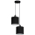 Hanglamp aan een koord BIZO 2xE27/60W/230V zwart/grijs