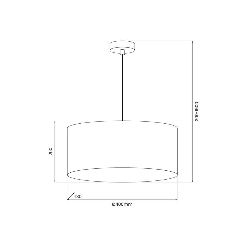 Hanglamp aan een koord BLOESEM 1xE27/15W/230V goud