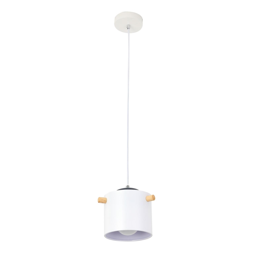 Hanglamp aan een koord BODO 1xE27/60W/230V wit