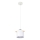 Hanglamp aan een koord BODO 1xE27/60W/230V wit