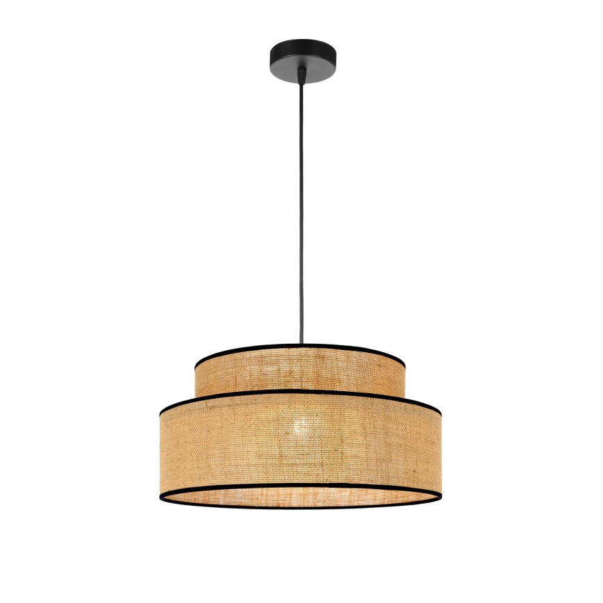 Hanglamp aan een koord BOHO 1xE27/60W/230V beige