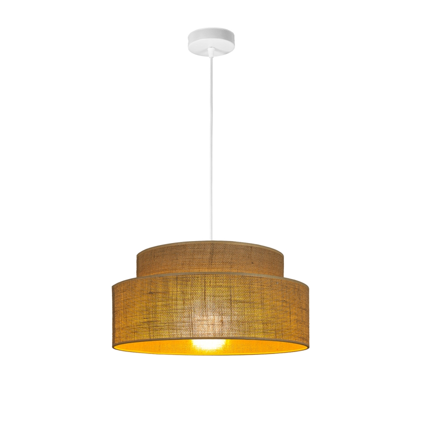 Hanglamp aan een koord BOHO 1xE27/60W/230V beige