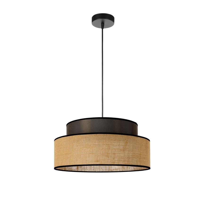 Hanglamp aan een koord BOHO 1xE27/60W/230V bruin/beige