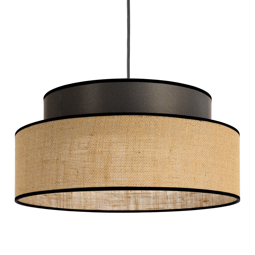 Hanglamp aan een koord BOHO 1xE27/60W/230V bruin/beige