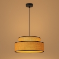 Hanglamp aan een koord BOHO 1xE27/60W/230V diameter 40 cm beige