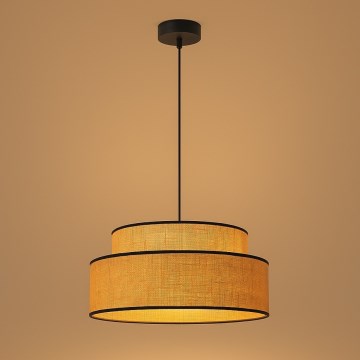 Hanglamp aan een koord BOHO 1xE27/60W/230V diameter 40 cm beige