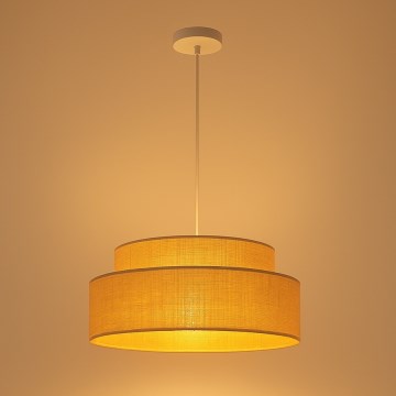 Hanglamp aan een koord BOHO 1xE27/60W/230V diameter 40 cm beige