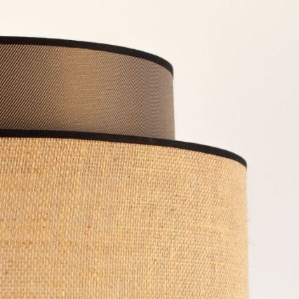 Hanglamp aan een koord BOHO 1xE27/60W/230V diameter 40 cm bruin/beige