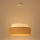 Hanglamp aan een koord BOHO 1xE27/60W/230V diameter 40 cm crème/beige