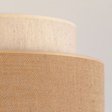 Hanglamp aan een koord BOHO 1xE27/60W/230V diameter 40 cm crème/beige