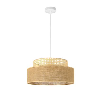 Hanglamp aan een koord BOHO 1xE27/60W/230V diameter 40 cm rotan