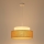 Hanglamp aan een koord BOHO 1xE27/60W/230V diameter 40 cm wit/beige