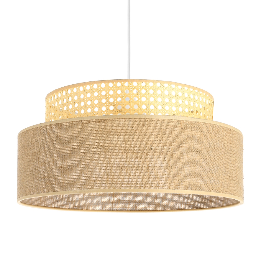 Hanglamp aan een koord BOHO 1xE27/60W/230V rotan