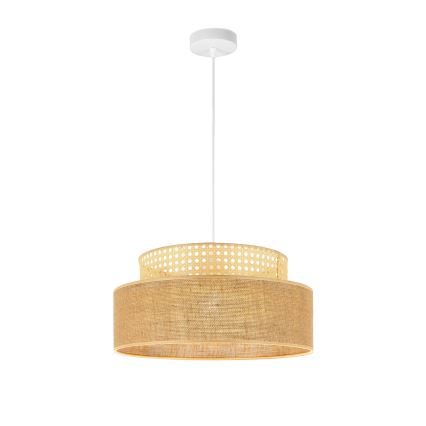 Hanglamp aan een koord BOHO 1xE27/60W/230V rotan